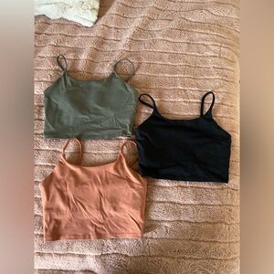 Workout tank Top bundel in Black, Orange, and Green